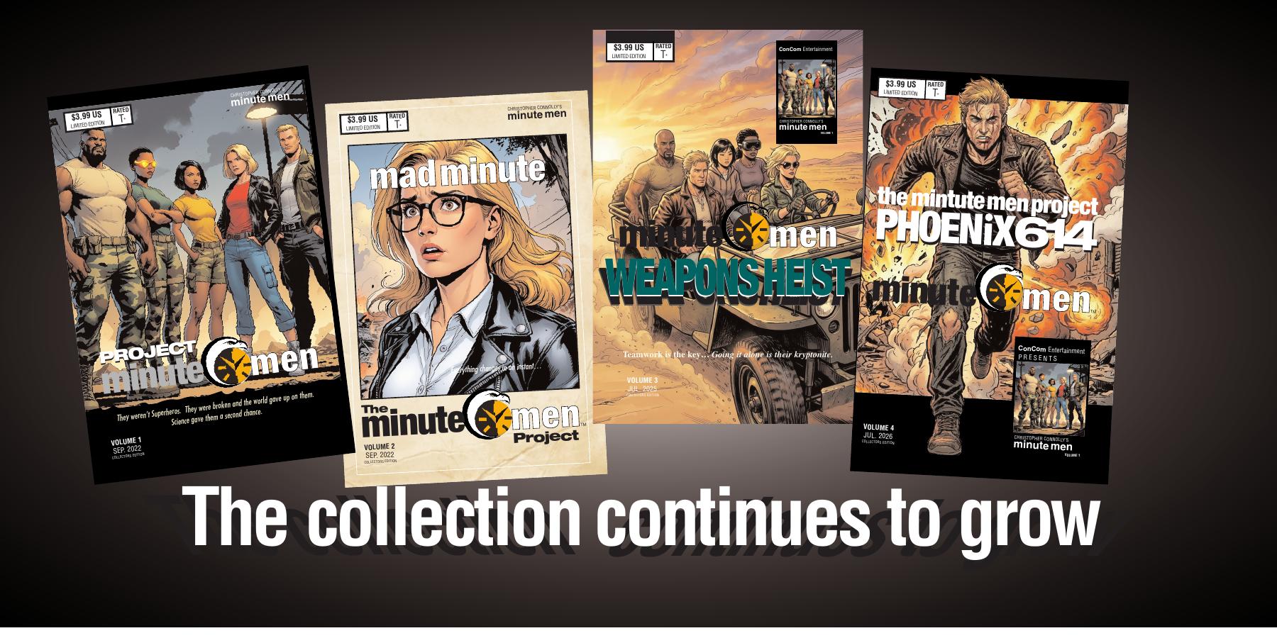 Minute Men Comic Series covers