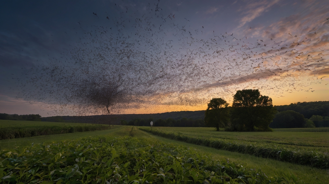 an image of a Pennsylvania farmland at dusk.jpg